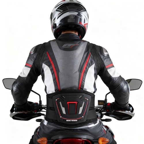 Motorcycle Riding Waist Brace with Adjustable Lumbar Support–Breathable Back Support Belt , Motocross, Daily Commute & Off-Road, Lower Back Pain Relief for Men Women Riders