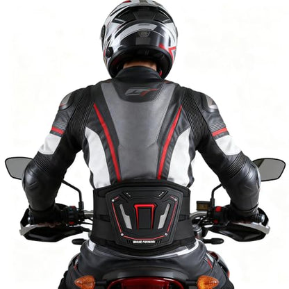 Motorcycle Riding Waist Brace with Adjustable Lumbar Support–Breathable Back Support Belt , Motocross, Daily Commute & Off-Road, Lower Back Pain Relief for Men Women Riders