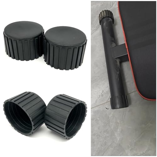 8 Pack Weight Bench End Caps Replacement Exercise Steppers Foot Tips Rubber Covers Floor Protector for Stair Stepper Elliptical Machine Recumbent Bike Recumbent Exercise Bike Stationary Bike