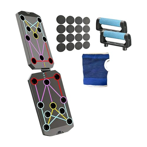 Multifunction Foldable Push Up Boards Portable Push Up Boards Fitness Equipment for Strength Training and Muscle Building Foldable Pushup Board - color: D