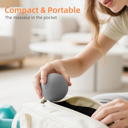 Massage Lacrosse Balls for Myofascial Release, Trigger Point Therapy and Yoga Therapy, Foot Massage Ball to Relieve Plantar Fasciitis Gray - color: Gray