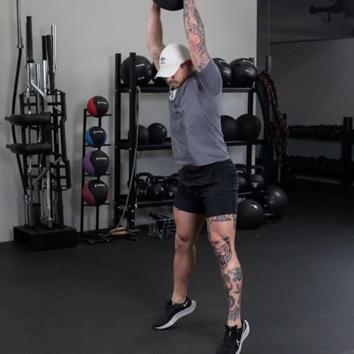 Titan Fitness Rubber Tread Slam Ball, Dead Bounce, Weight Workout - Throw, Catch, Slam, Twist - style: 80 lb