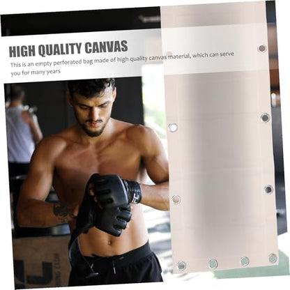 PRETYZOOM Wall-Mounted Hanging Boxing Sandbag Triplet Set 110x40cm Empty Fitness Training Bag for Boxing Workout and Martial Arts Practice
