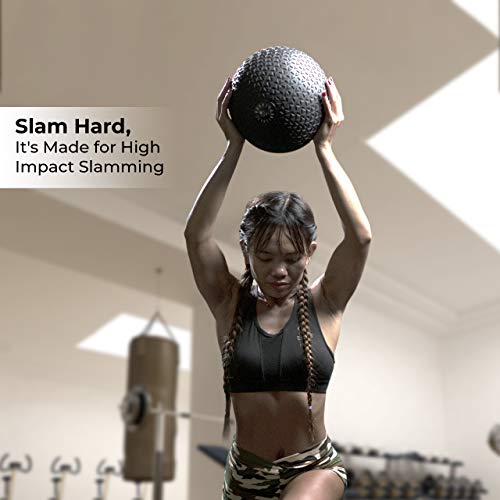 Nordic Lifting Dead Weight Slam Ball for Crossfit - Textured Slamball for Core & Fitness Training