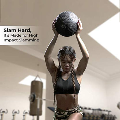 Nordic Lifting Dead Weight Slam Ball for Crossfit - Textured Slamball for Core & Fitness Training
