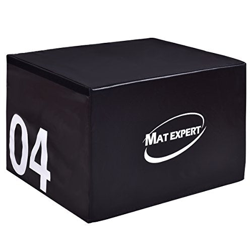 3 in 1 Plyometric Box, Jumping Box with Foam for Jump Training and Conditioning, PVC Soft Foam Jumping Box, Plyometric Exercise Fitness Safe Box