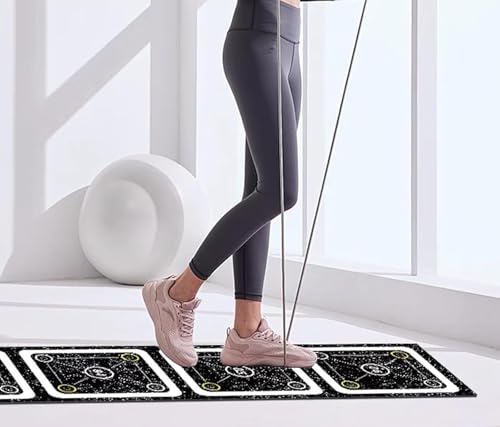 Rubber Agility Ladder 8.8 Ft Non-Slip Speed Agility Training Ladder for Soccer Footwork Training，Flat Agility Ladder for Children's Physical Training Equipment