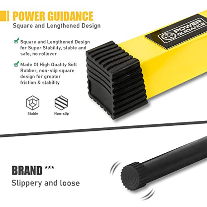 POWER GUIDANCE Dip Bar, Dip Stand Station for Full Body Strength Training, Adjustable Height 30Inches - 38.6Inched, 3 Colors Available - color: 3. yellow