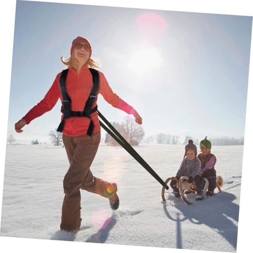Happyyami Resistance Sled Pull Belt for Tire Training Load-bearing for Strength Endurance Multifunctional Padded Drag Strap for Fitness Workouts
