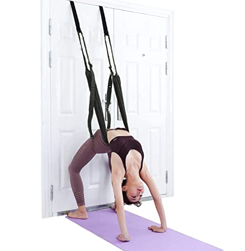 Yoga Fitness Stretching Strap, Adjustable Leg Stretcher Back Bend Assist Trainer, Improve Leg Waist Back Flexibility Home Gym Equipment for Rehab Pilates Ballet Cheerleading Splits Gymnastics
