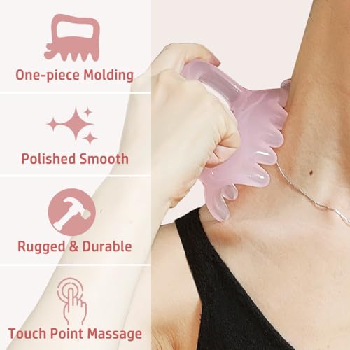 Large Fascia Massage Blaster Tool for Cellulite, Myofascial Release, Muscle Knots, Trigger Points, Cellulite Massager Tool for Body Tension Relief Promote Lymphatic Circulation Pink - color: Pink