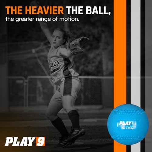 Plyoball Weighted Ball Set for Throwing and Pitching Training - Training Balls for Softball - Builds Speed, Strength, & Muscle Memory