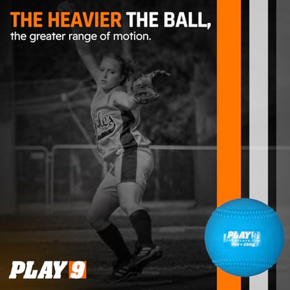 Plyoball Weighted Ball Set for Throwing and Pitching Training - Training Balls for Softball - Builds Speed, Strength, & Muscle Memory