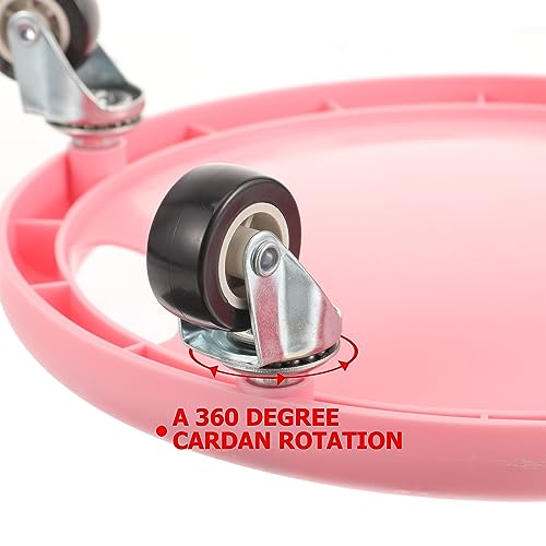 INOOMP Exercise Wheel Disc Core Coaster Abdominal Fitness Sliders Workout Plate Waist Strength Trainer Wheel Roller Disc Ab Training Machine Equipment with Knee Mat for Home Gym