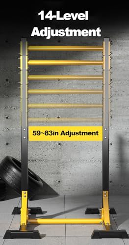 Pull-Up Bar Power Tower Dip Bar Station Fitness Tower Training Workout Equipment Power Racks Home Gym, 14-Level Fully Welded 1300Lbs Capacity