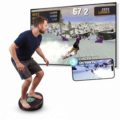 GoBalance Board - App-Enabled Balance Board. Smart Bluetooth Sensor, 12 FREE Interactive Games - Fun, Balance Training and Home Gym Workout! Boost Coordination & Strength for Teens and Adults - color: GoBalance Play