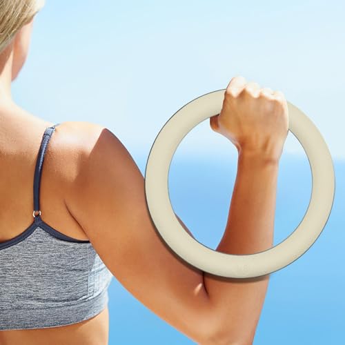Menolana Weight Weighted Circle Workout Equipment Professional, 5lb, for Home Fitness Strength Training Yoga Exercise - color: Beige