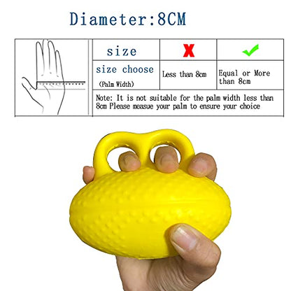 Fanwer Finger Exerciser Hand Squeeze Ball, Hand Grip Strength Trainer Build Hand, Finger and Wrist Strength, Finger Extension Exerciser for Rehab, Arthritis, Carpal Tunnel