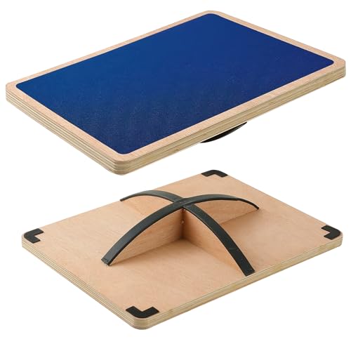 360° Non-Slip Balance Board Professional Wobble Board for Adults,up to 350 Ibs for Physical Therapy,Under Desk,Core Strength, Stability,Office Wobble Boards - color: 360° Rotation-Blue