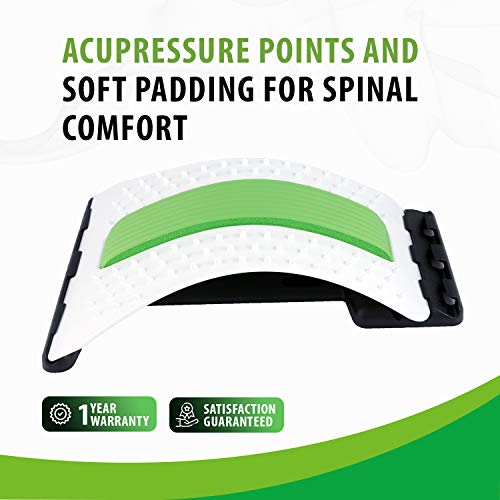 Back Stretcher for Lower Back Pain by Ultimate Arch - Spinal Traction Device for Back Pain Relief, Massage, Spinal Decompression, Poor Posture, and Realignment