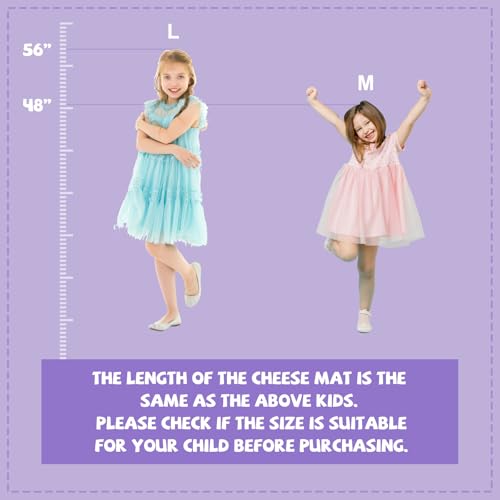 Kangaroo Hoppers Gymnastics Cheese Wedge Mat for Kids Ages 1-12, 3 Sizes Folding Incline Tumbling Mat with High-Density EPE Foam and Removable PVC Leather Cover, Portable Home Gym Training Equipment for Toddlers, Beginners and Young Gymnasts