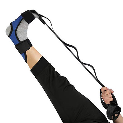Expert Stretching Belt | Yoga/Pilates/Rehabilitation Support | Polyester Cotton Leg Strap | 1M Length for Full - Body Stretching