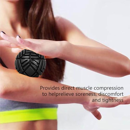 Tetop Fitness Muscle Massage Ball, 3.15in, Therapy Ball for Trigger Point Massage, Myofascial release, Mobility ball for Exercise & Recovery (Purple)