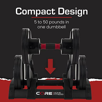 Core Fitness® Adjustable Dumbbell Weight Set by Affordable Dumbbells