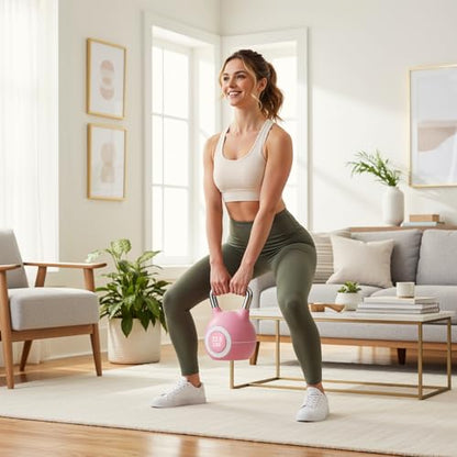 LIFERUN Adjustable Kettlebell Set with 7 Weight Levels, Choose 22.5 lb or 44 lb, Quick-Change Weight Dial & Safety Lock, Space-Saving Design, Full-Body Workout & Cross-Training