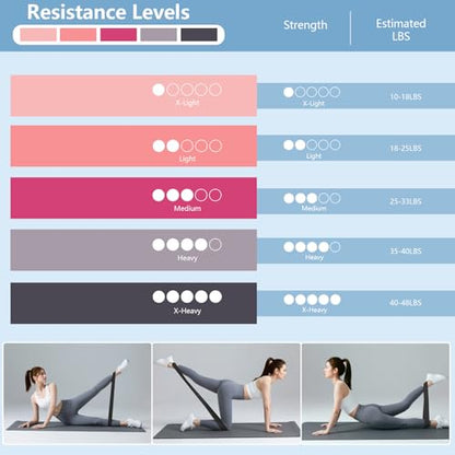 10 Pcs Pilates Equipment Present Pilates Ring Set with Yoga Ring Ball Stretching Strap Risistance Bands Block Gym Bag - color: Black