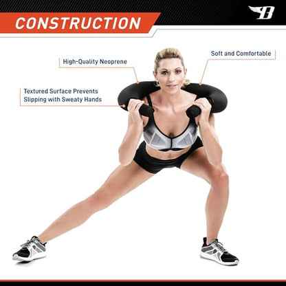 Bionic Body 10-lb. Weighted Shoulder Sandbag Strength Training Workout Gear for Home Gym BBCH-2010