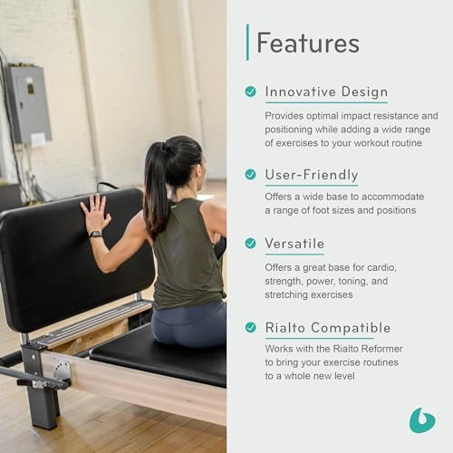 Balanced Body Padded Jumpboard, Pilates Reformer Accessory, Home and Studio Pilates Equipment, Workout Equipment for Pilates Reformer, Home Gym or Studio Exercise Equipment
