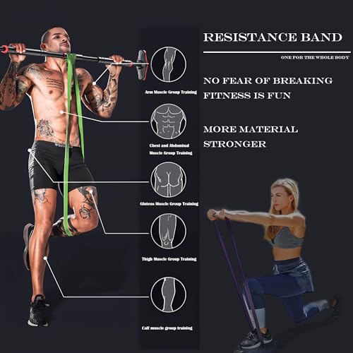Pull Up Assistance Bands - Resistance Bands Set - Multi-Level Resistance, Fitness Band, Full Body Training, Suitable for Exercise and Physical Therapy Exercise Bands - color: 4pcs