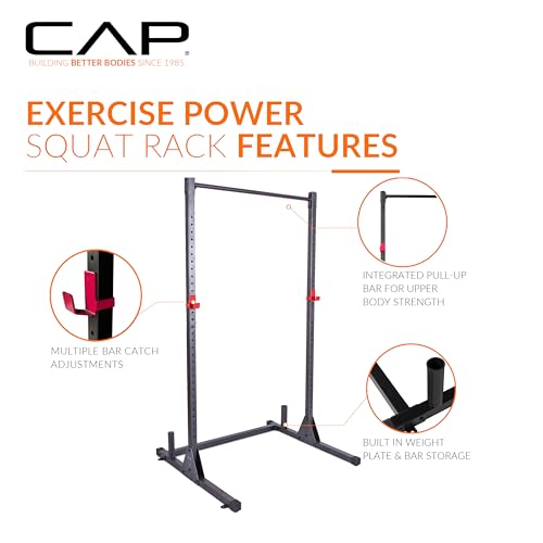 CAP Barbell Power Racks and Attachments - style: FM-905Q Carbon