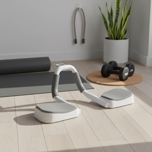 Foldable Push-Up Board, PP Plastic Strength Training Stand with Stable Grip for Home Gym, 11 x 7.9 x 3.9 Inches (1 PC) - color: White
