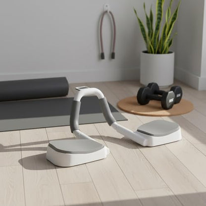 Foldable Push-Up Board, PP Plastic Strength Training Stand with Stable Grip for Home Gym, 11 x 7.9 x 3.9 Inches (1 PC) - color: White
