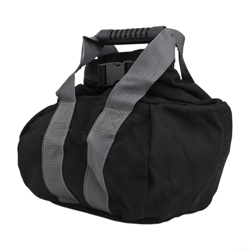 Adjustable Canvas Kettlebell Sandbag with Handle for Strength Training,Home Gym and Yoga Workouts,Empty Weight Lifting Bag Fillable up to 35lbs for Squats Swing