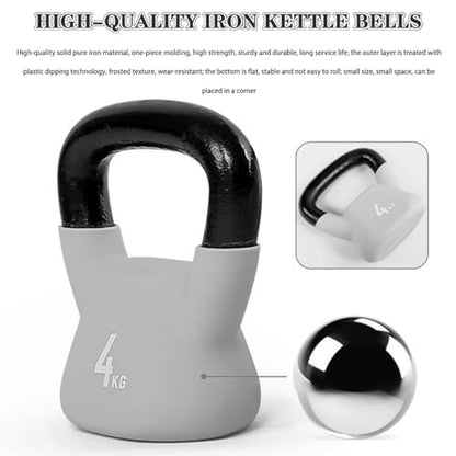Kettlebell Weights Home Use Female Body Shaping Kettle Bells, Gym Muscle Training Dumbbell, Swing/Squat/Press, Sports Training Equipment(B-6kg)