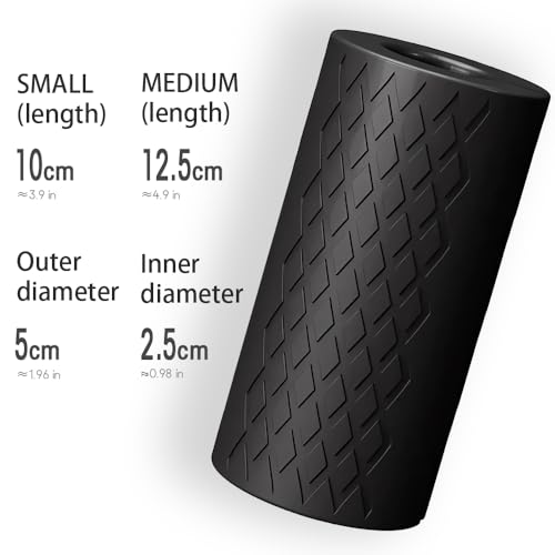 Rubber Barbell Grip, Thick Dumbbell Grip Arm Strength Tool, Barbell Clutch Suitable For Row/Puller/Kettlebell, Gym Biceps Arm Muscle Trainer