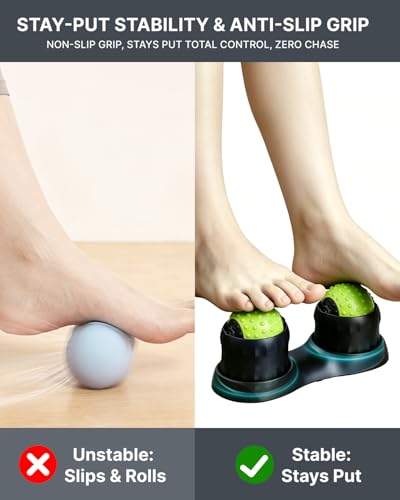 Plantar Fasciitis Relief Foot Pain, Ice Cold and Hot Therapy for Massage Roller Ball, Heel Spur, Sore Muscle, Trigger Point, Back, Arm, Neck, Shoulder, Leg, Gifts for Boyfriend Him Men Women - color: 2-pack