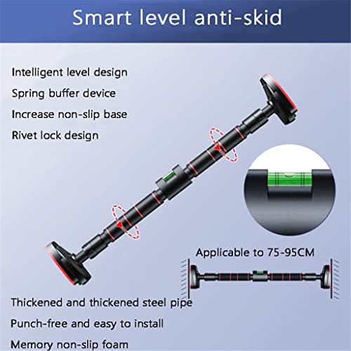 Pull Up Bar with Level for Doorway Horizontal No Screw Strength Training Pullup Bars for Home Gym Exercise