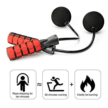 Jump Rope, Training Ropeless Skipping Rope for Fitness, Adjustable Weighted Cordless Jump Rope for Men and Women