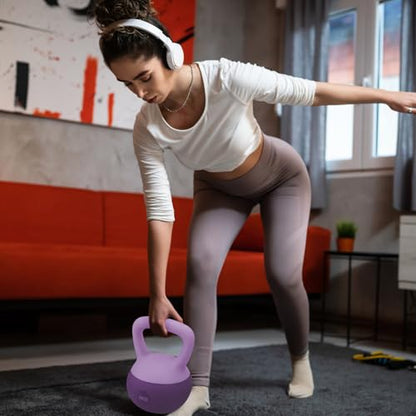 Soft Kettlebell for Women, Home Gym Weights, Available in 4kg, 6kg, 8kg for Yoga, Pilates & Full-Body Training - color: 4 KG