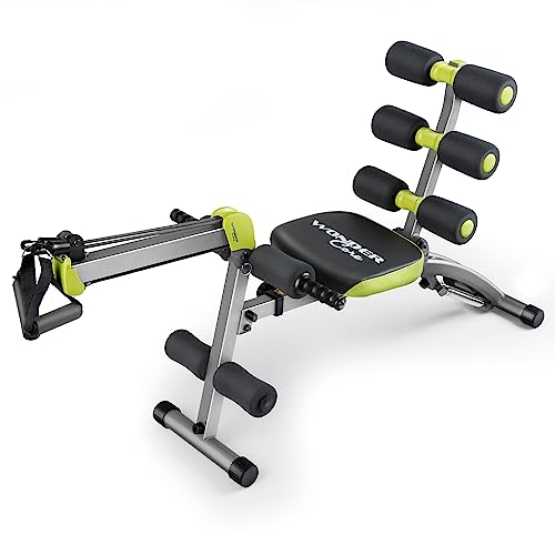 WONDER CORE 2 Total Gym Machine, Ab Workout Equipment, Adjustable Ab Machine for Stomach Workout, Sit Up Exercise Equipment for Home Workouts, Abdominal Trainer, Ab Lounger Exercise Chair