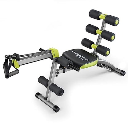 WONDER CORE 2 Total Gym Machine, Ab Workout Equipment, Adjustable Ab Machine for Stomach Workout, Sit Up Exercise Equipment for Home Workouts, Abdominal Trainer, Ab Lounger Exercise Chair