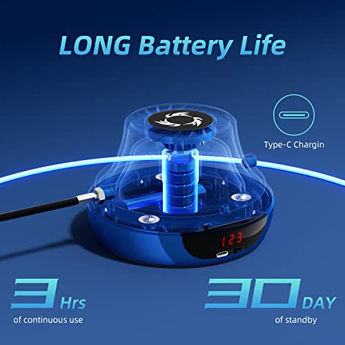 Smart Jump Rope Machine Electronic Skipping Ropes 1-10 Speed Level Adjustment Multiplayer Jumping Rope Groups Rope Skipping LED Display Counter Workout for Women/Men/Kids