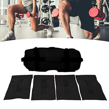 Multi Purpose Oxford Fabric Workout Sandbag with 6 Handles and Filler Bags for Indoor Gym Easy Adjustment, Easy Storage