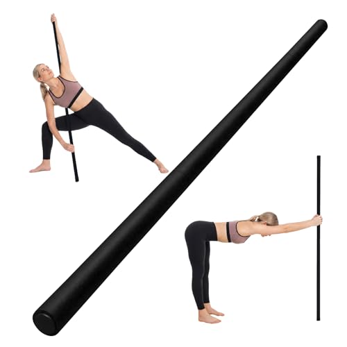 Yoga Stick, Upgraded 5ft Sturdy Steel Mobility Stick, Adjustable Stick for Exercise, Stretching, Balance - Physical Therapy & Posture Correction, Shoulder & Back Relaxation Versatile Exercise Stick