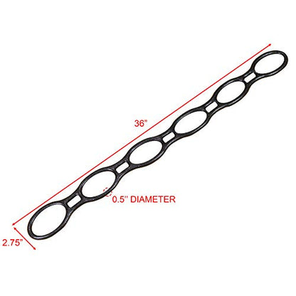 Valor Fitness Looped Stretch Bands – Heavy Duty Resistance Bands with Rings for Rehab, Stretching, Toning & Conditioning, Power Bands for Full-Body Workouts