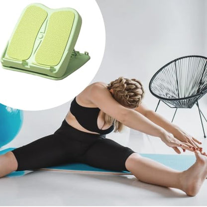 Colaxi Slant Board for Calf Stretching 11 Levels Adjustable Foldable Leg Stretching Slant Board Calf Stretcher for Hamstring Squats, Green - color: green